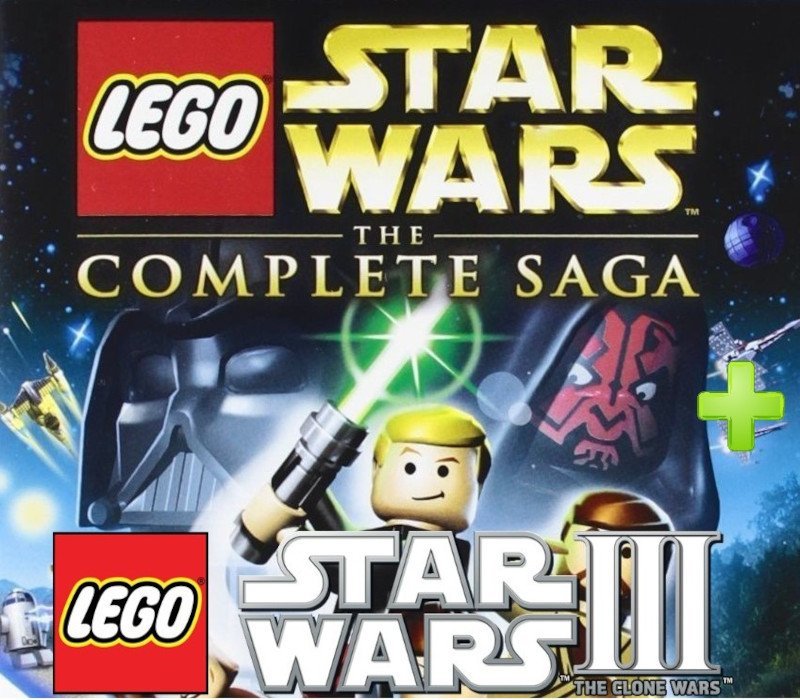 LEGO Star Wars: The Complete Saga and Star Wars III: The Clone Wars Bundle 