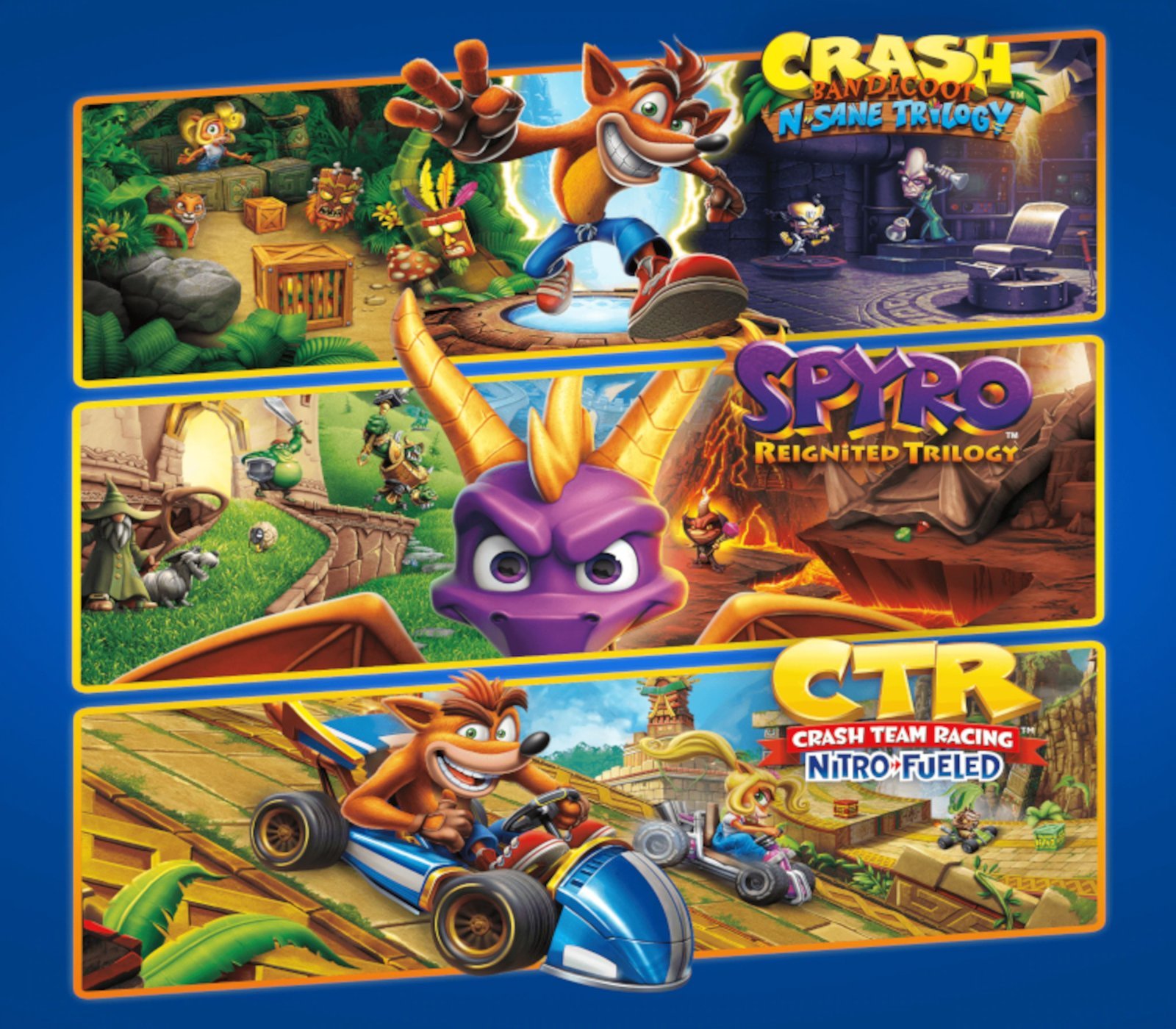 Crash + Spyro Triple Play Bundle US