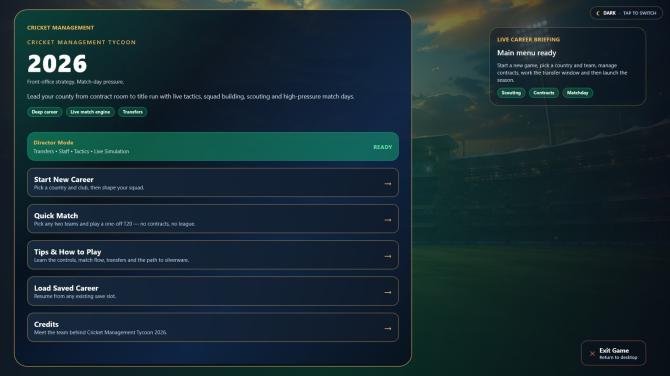 Cricket Management Tycoon 