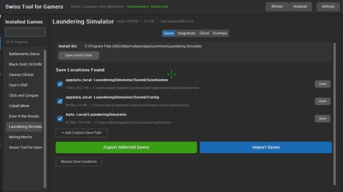 Swiss Tool for Gamers 
