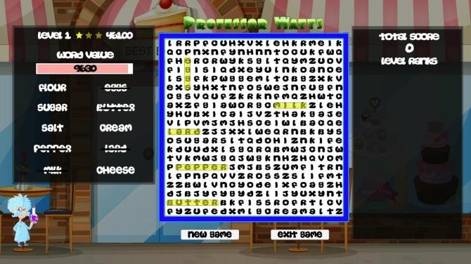 Professor Watts Word Search: Yummy Foods 