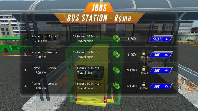Europe Bus Driver 