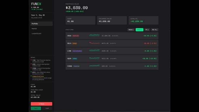 FUNEX: Stock Market Simulator 