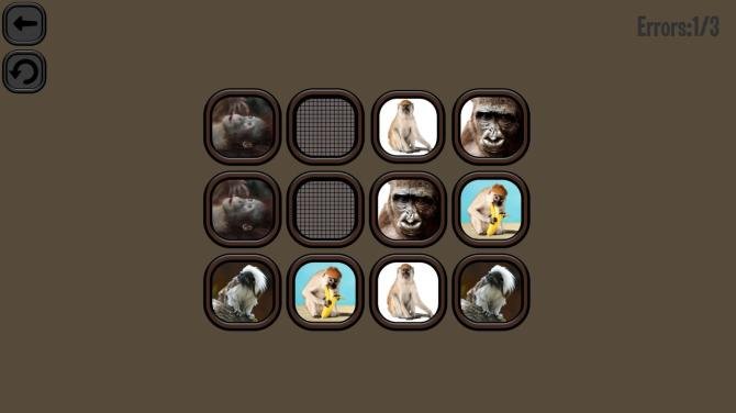 Animals Memory: Monkeys 