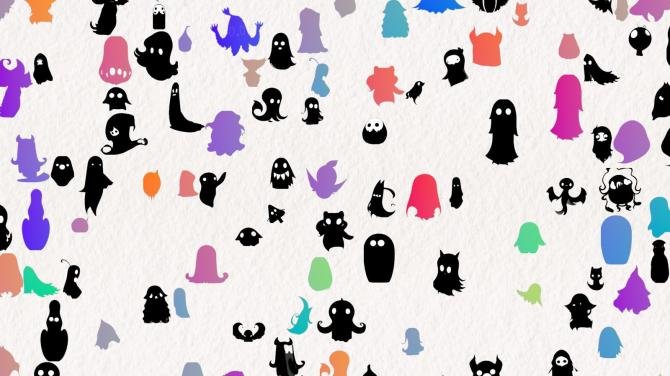 Doodle Harmony Ghosts 