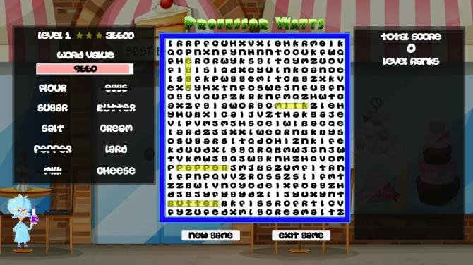 Professor Watts Word Search: Yummy Foods 