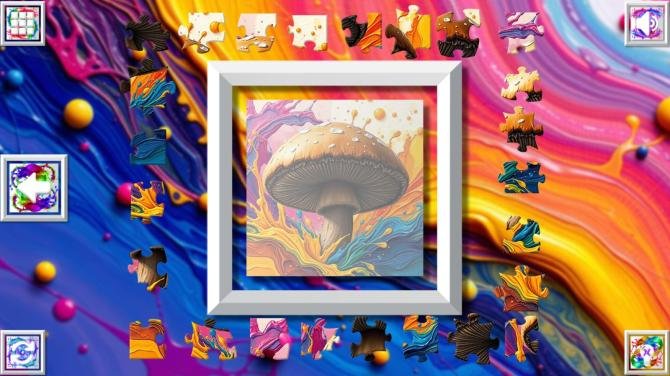 Color Splash: Mushrooms 