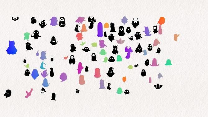Doodle Harmony Ghosts 