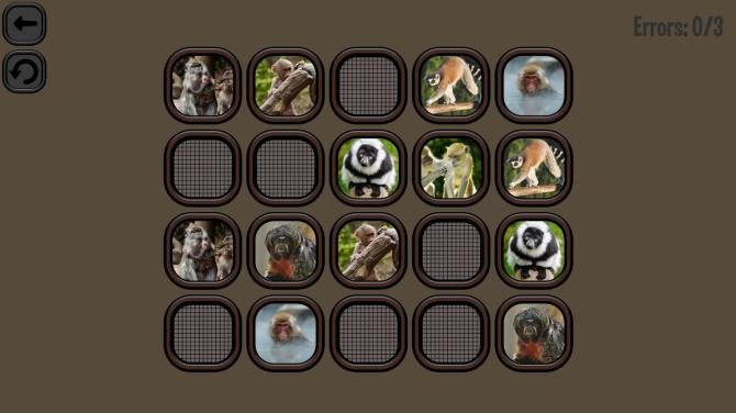 Animals Memory: Monkeys 