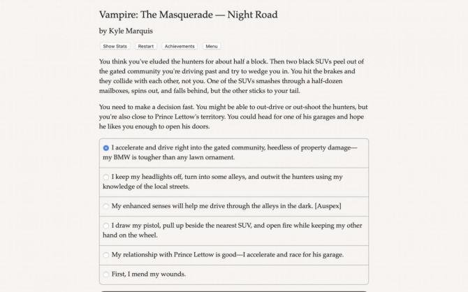 Vampire: The Masquerade - Night Road 