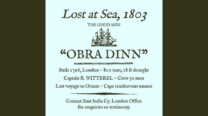Return of the Obra Dinn 