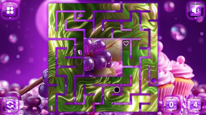 Sweetie Candy Maze: Purple Grape 