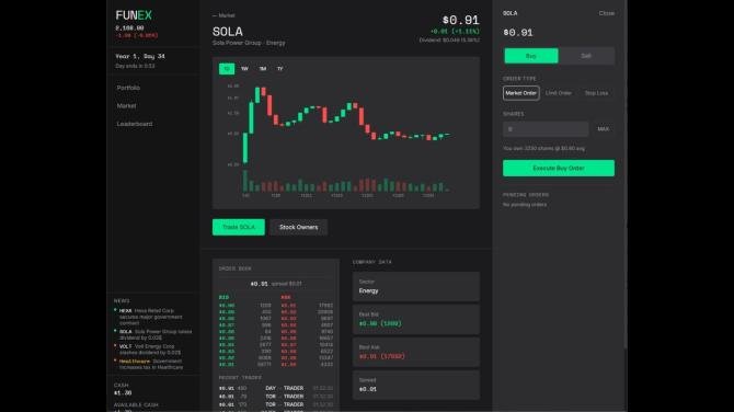 FUNEX: Stock Market Simulator 