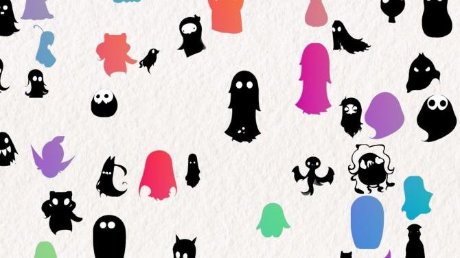 Doodle Harmony Ghosts 